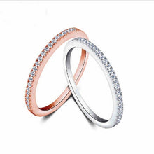 Load image into Gallery viewer, Micro Pave Zircon Ring Fine Fashion Jewelry Circle Diamond Tail Ring